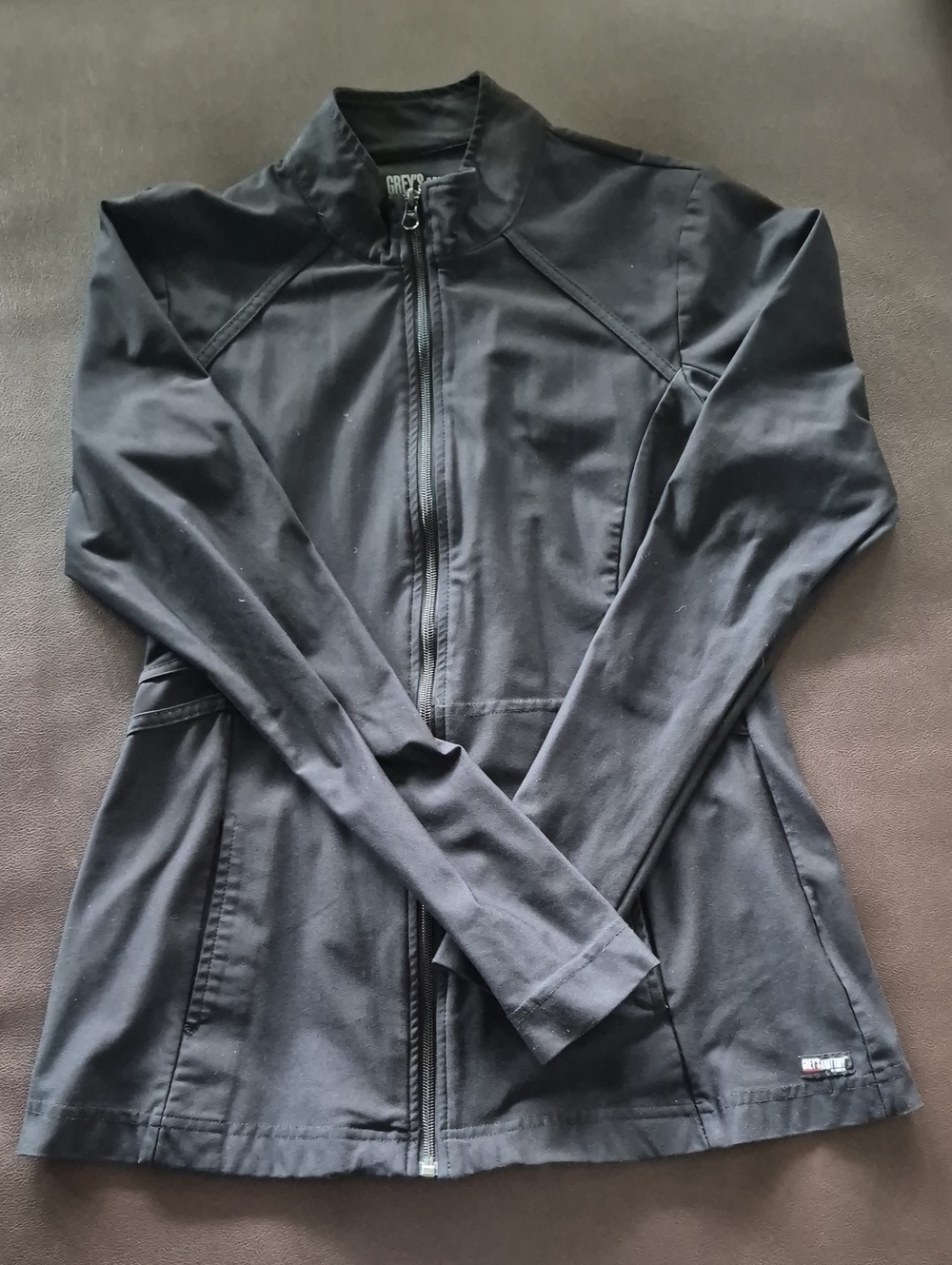Grey's Anatomy Women's Black Zip-Up Bomber Jacket
